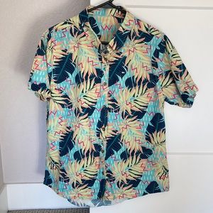 Peau de Loup PDL Artist Series Megan Dietrich Alpha Fit Button Down Shirt Sz 12